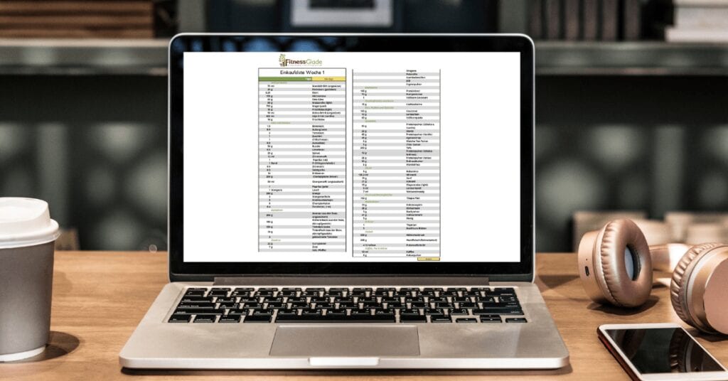 Ernährungsplaner Einkaufsliste
